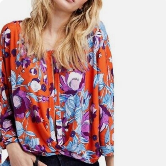 Free people Keeping On, floral long sleeve blouse - Picture 1 of 16